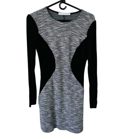 KAIN Label womens gray colorblock knit sweater sheath dress size small s - Picture 6 of 12